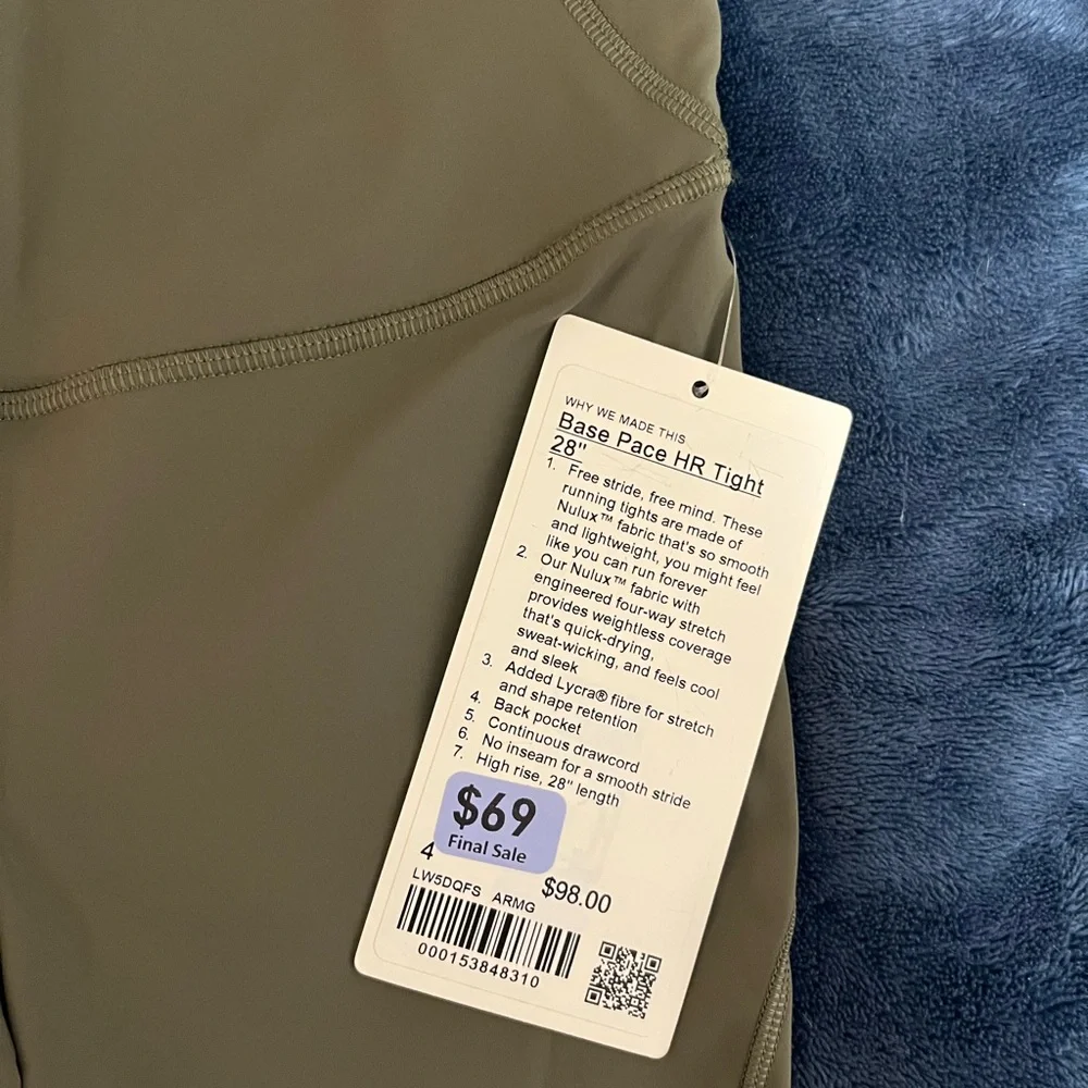 lululemon athletica Olive Green Leggings - Picture 2 of 5